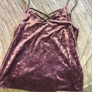 AMERICAN EAGLE VELVET TANK TOP